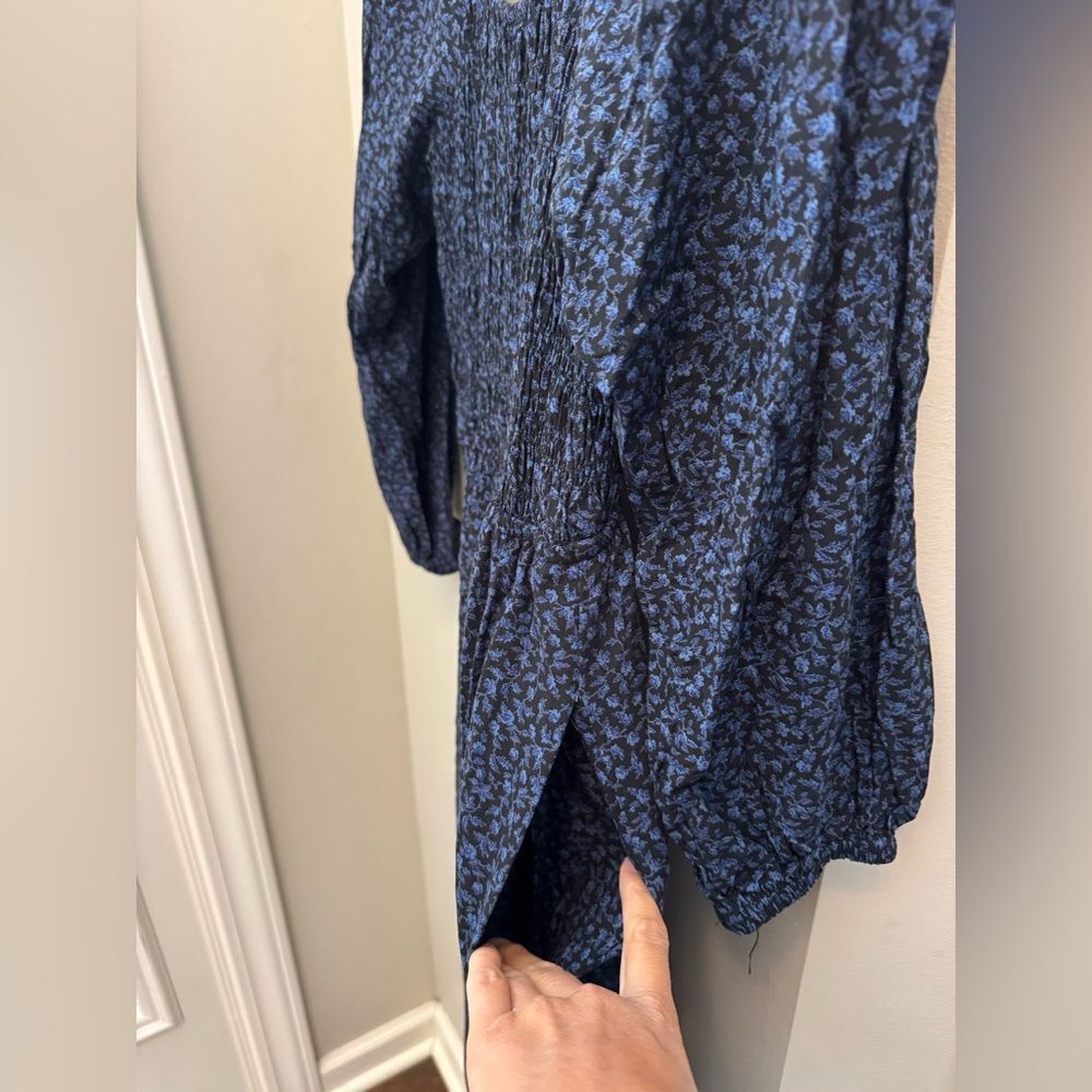 Madewell Petite Lucie Tie-Back Long-Sleeve Jumpsuit in Carmine Floral - Picture 5 of 12